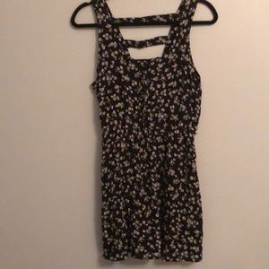 Black and white flower dress